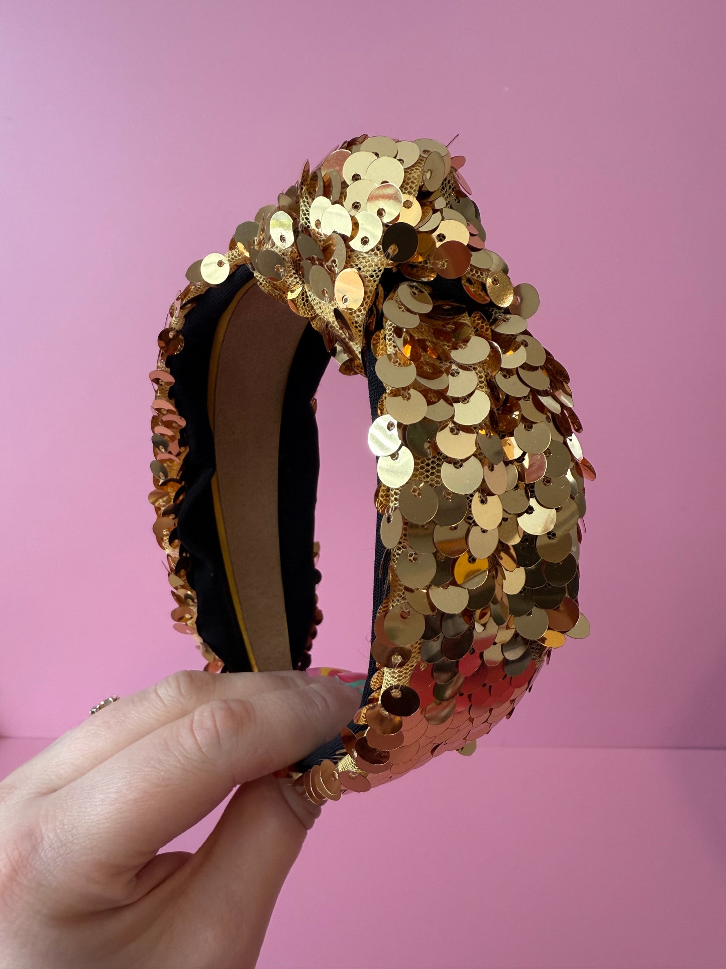 Autumn Sequin Knot Headband