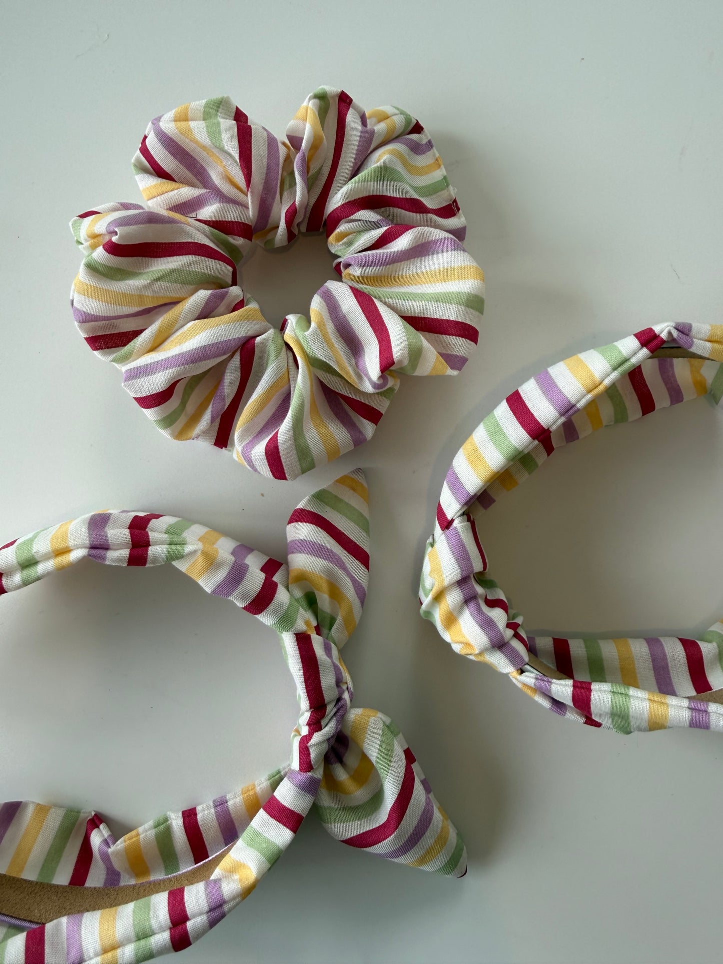 Boho Knotted Headband – Multi Stripe