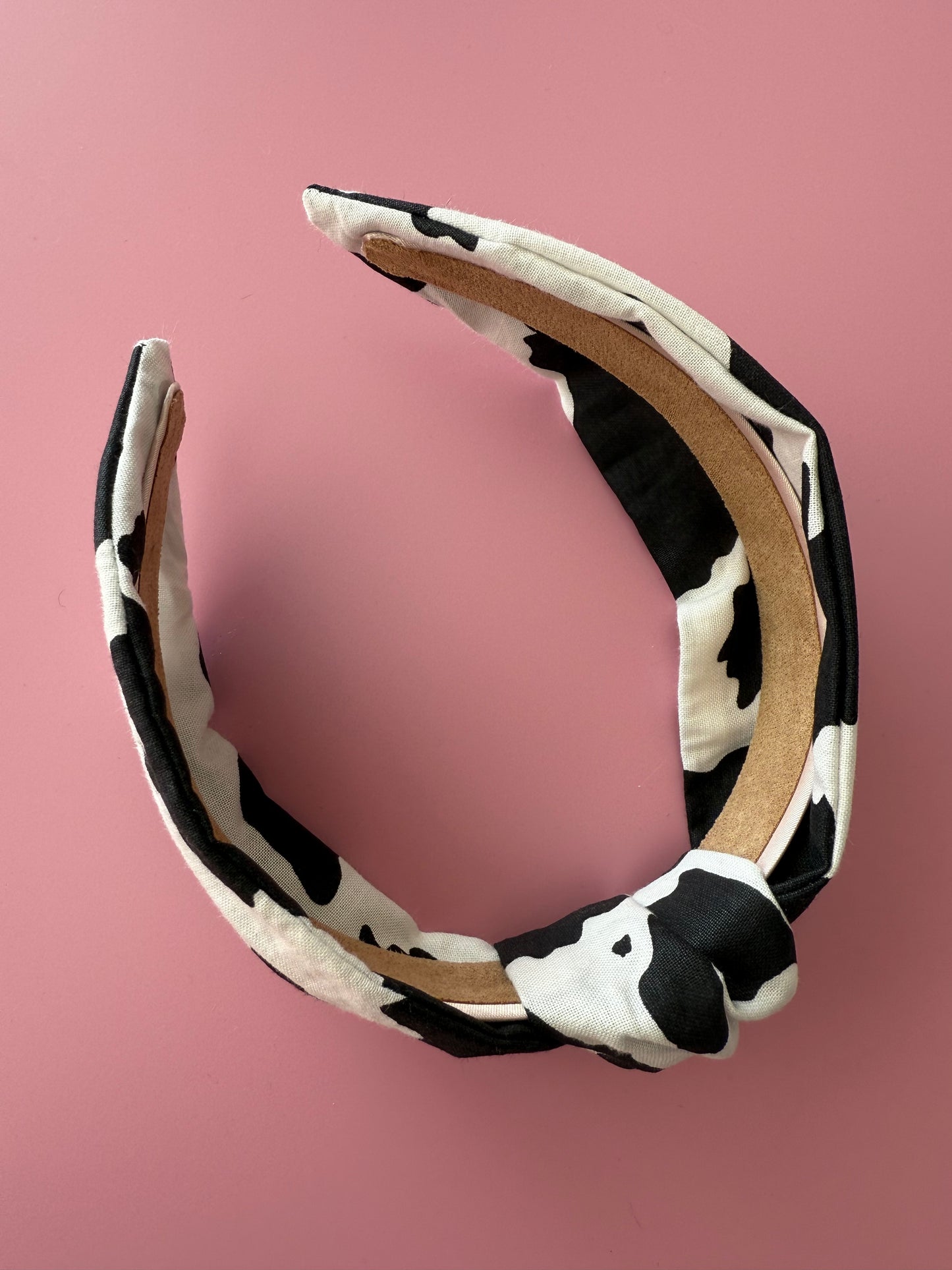 Cow Print Fabric Knot Headband