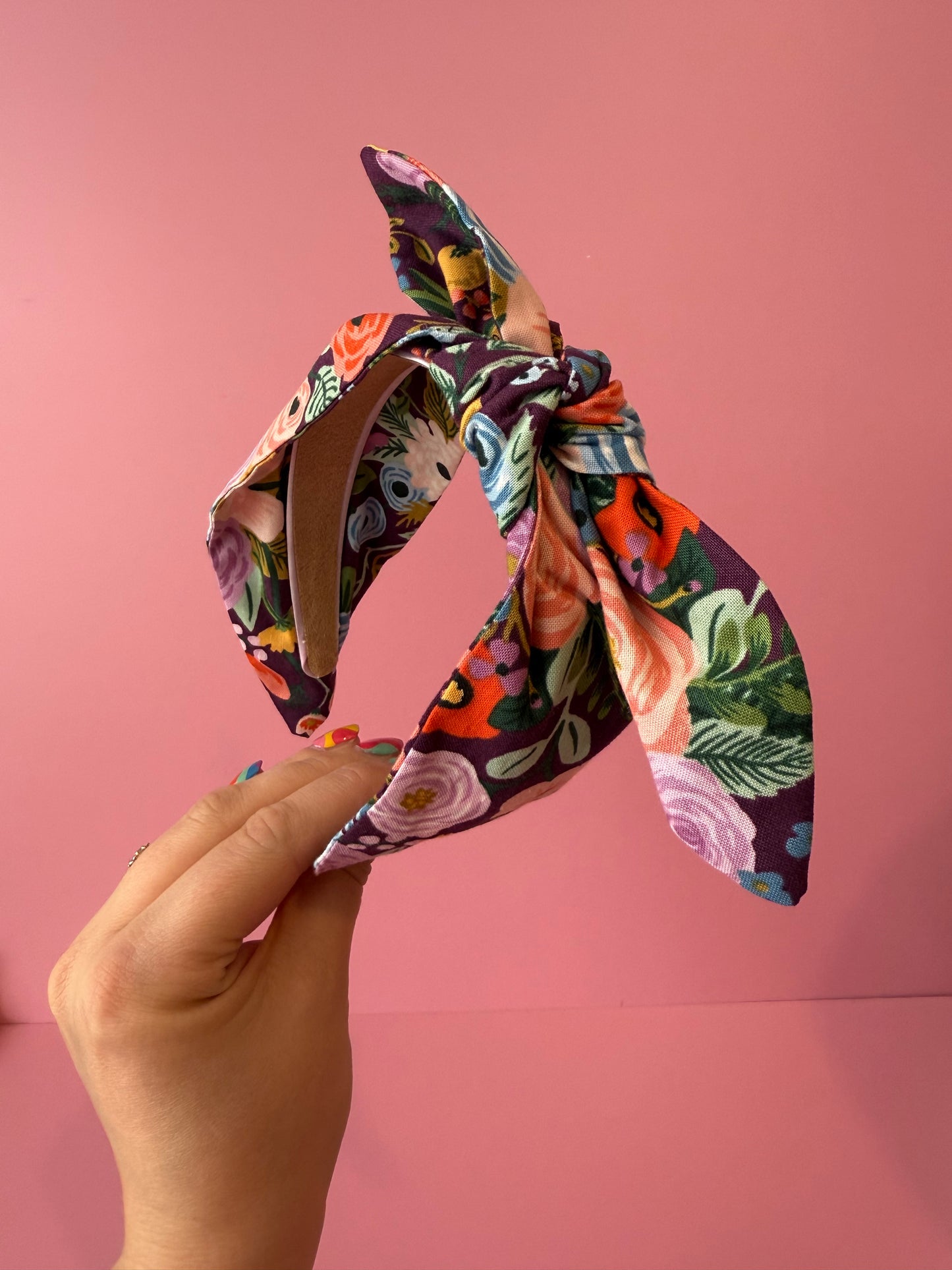 Autumn Fabric Bow Headband