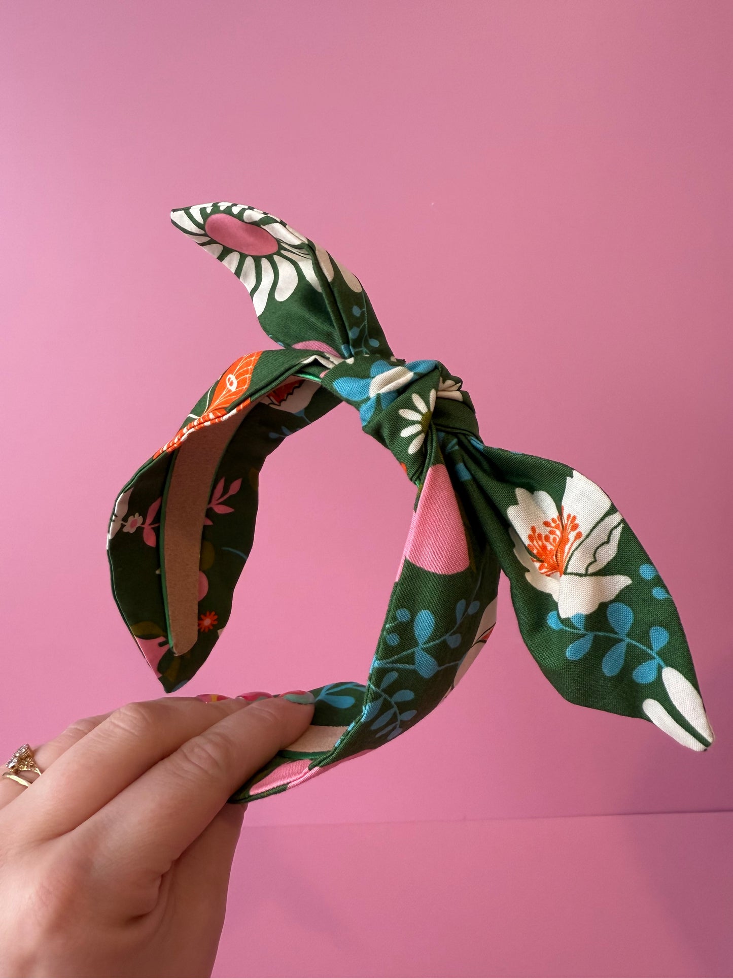 Autumn Fabric Bow Headband