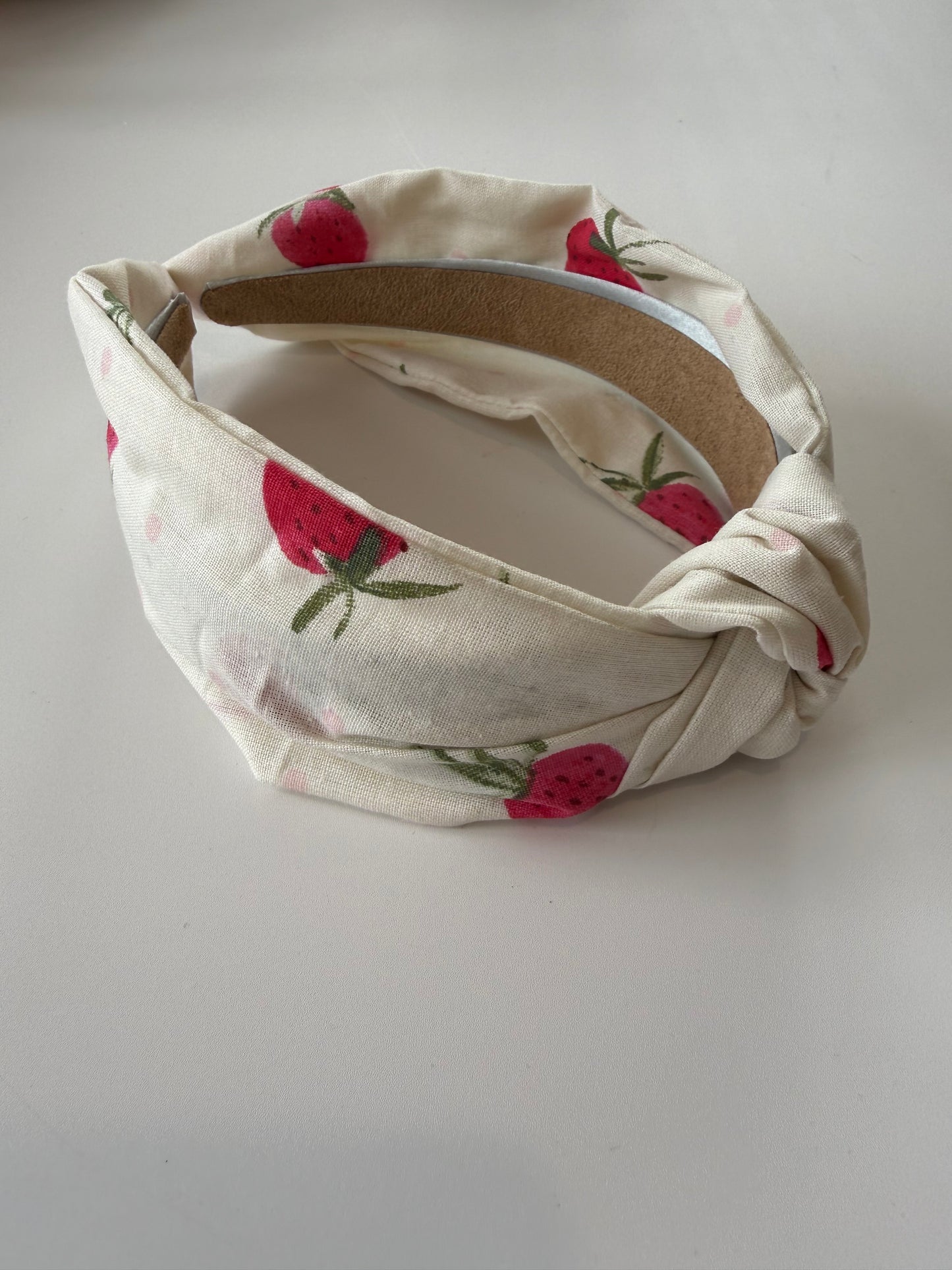Boho Knotted Headband – Strawberry