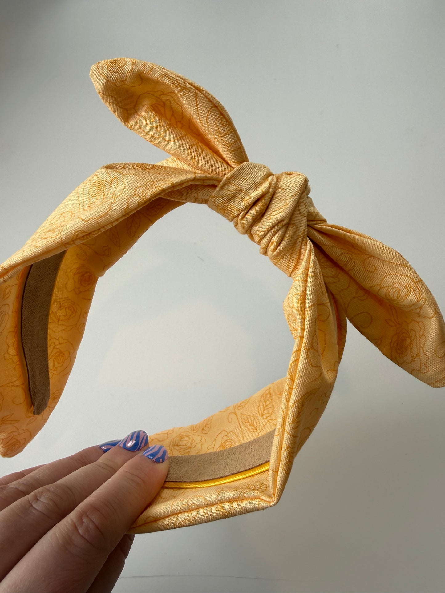 Boho Bow Headband – Yellow Rose