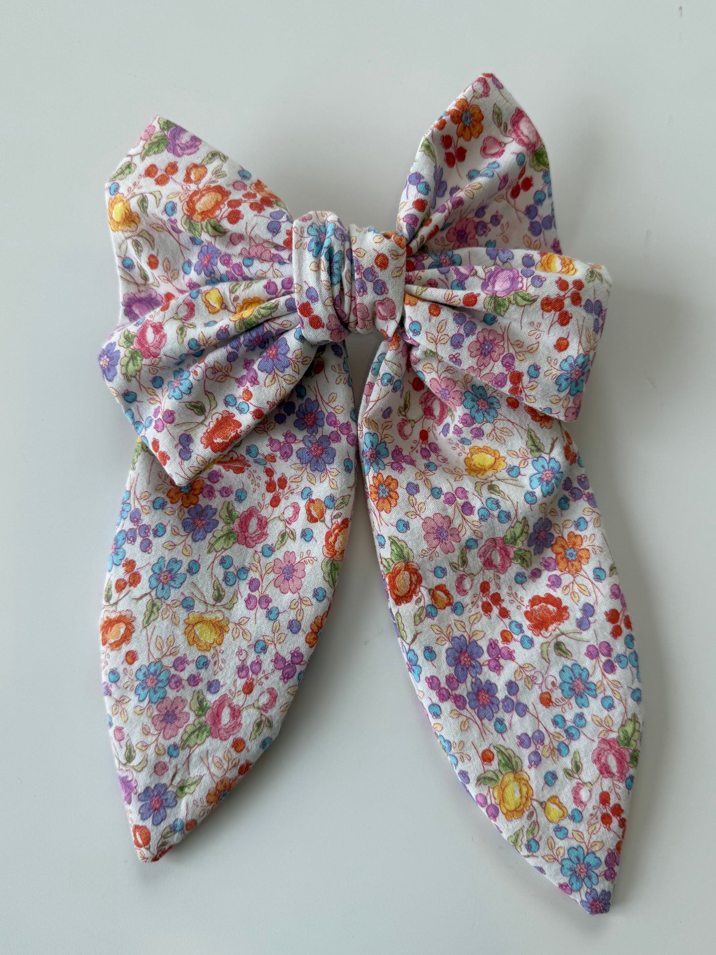 Ditsy Floral Hair Bow Clip – Handmade