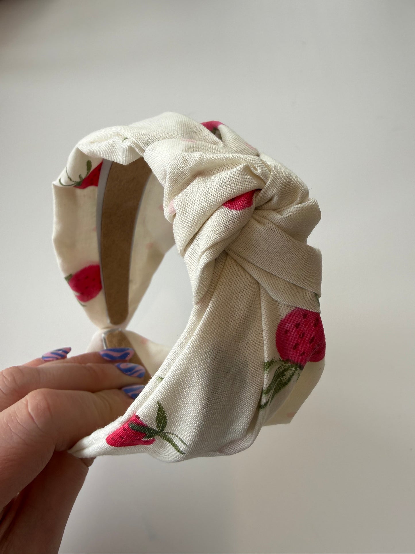 Boho Knotted Headband – Strawberry