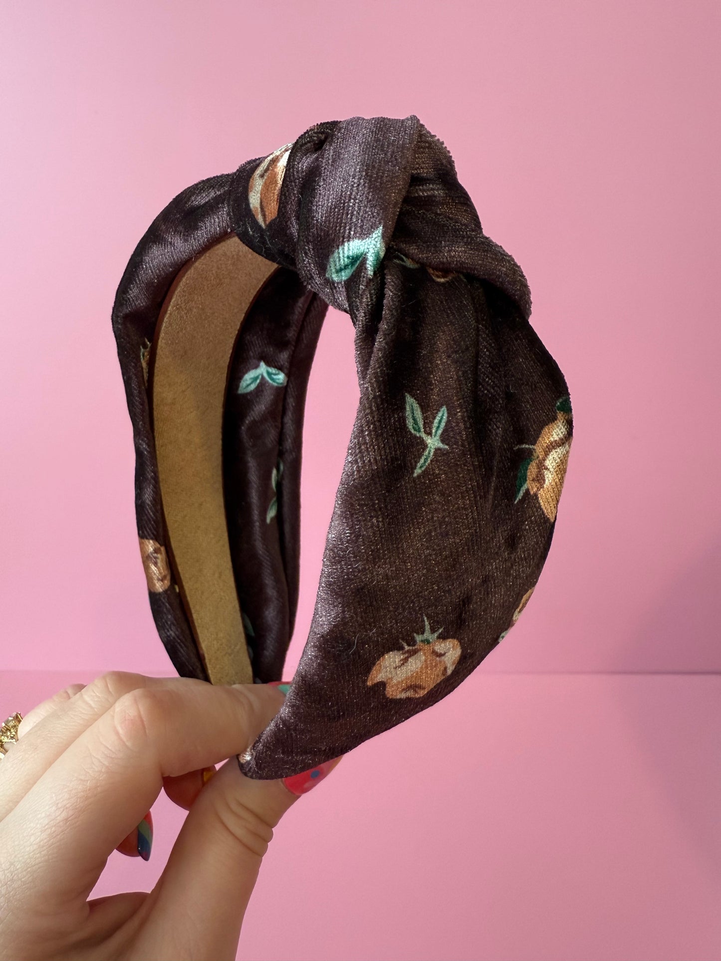 Autumn Velvet Knot Headband