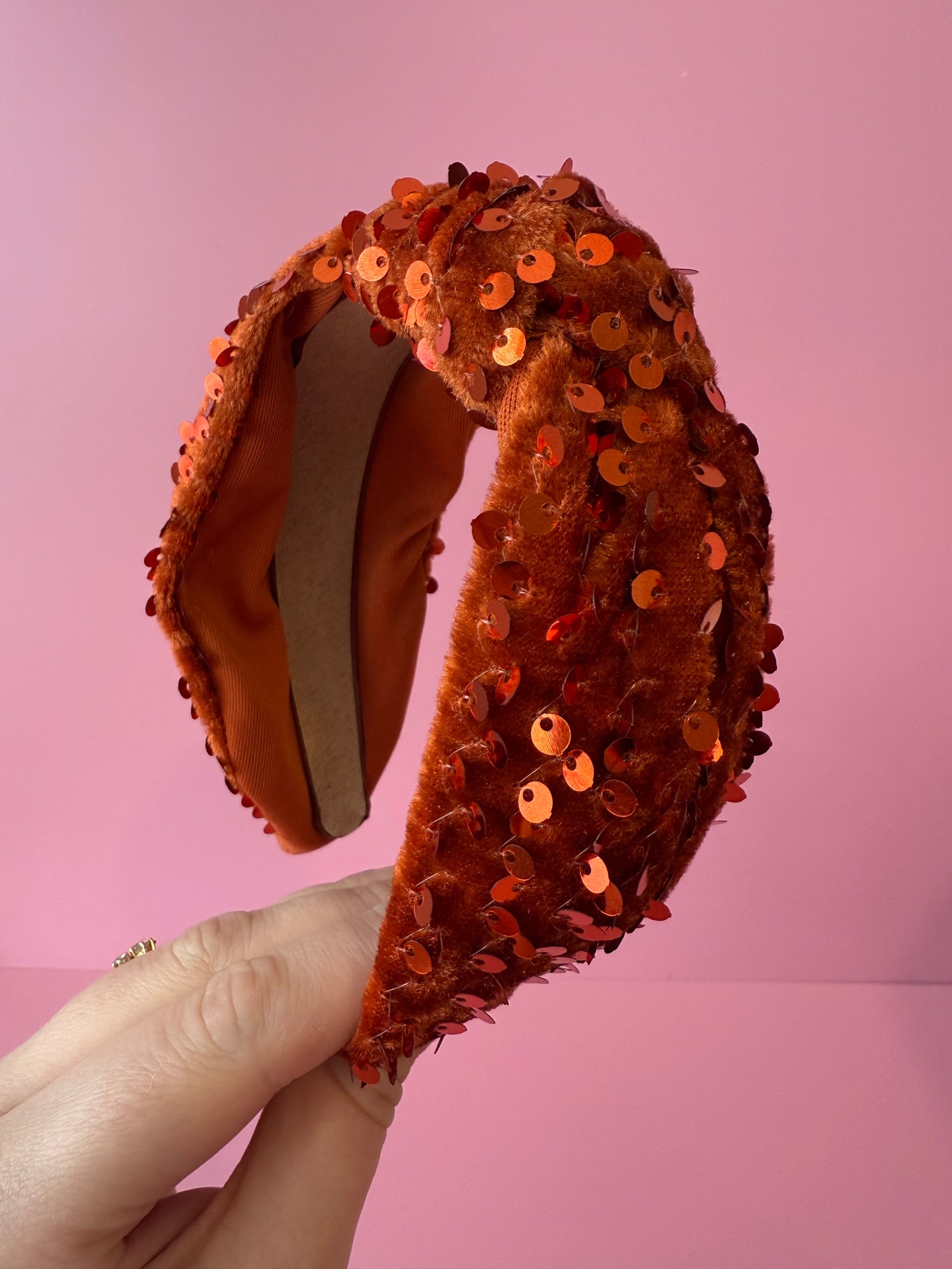 Autumn Sequin Knot Headband