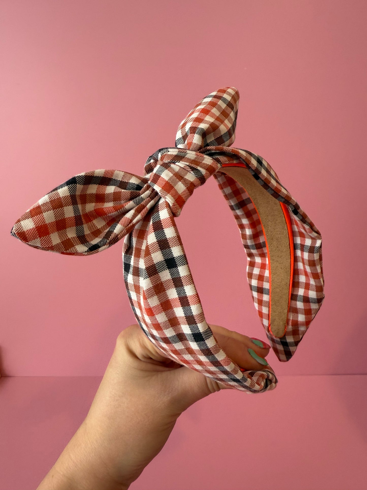 Autumn Fabric Bow Headband