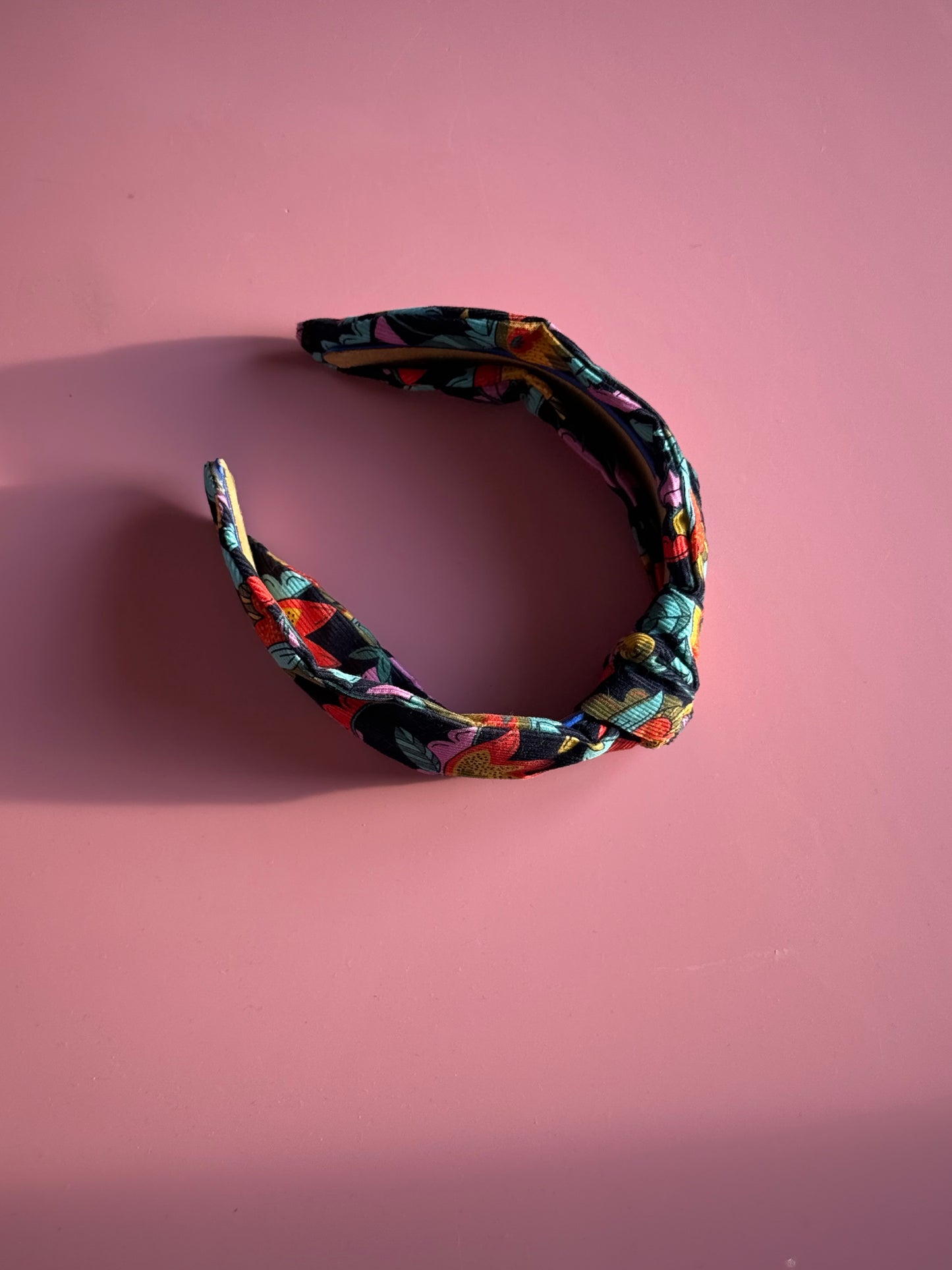 Floral Cord Fabric Knot Headband