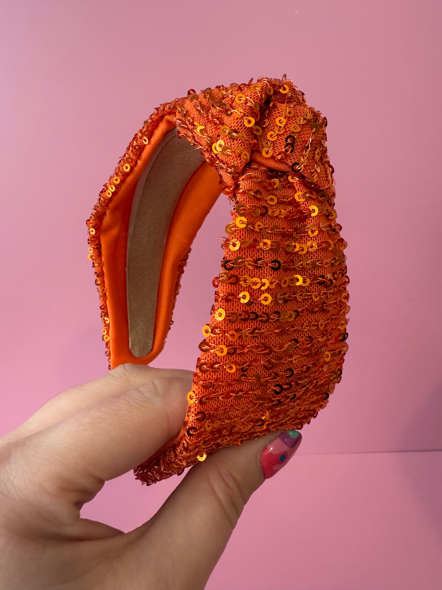 Autumn Sequin Knot Headband