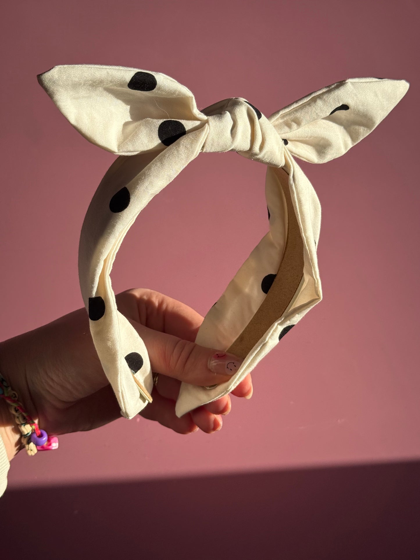 Spot Fabric Bow Headband