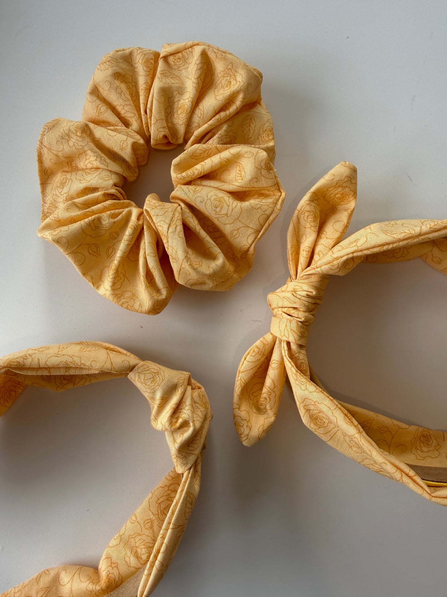 Boho Knotted Headband – Yellow Rose