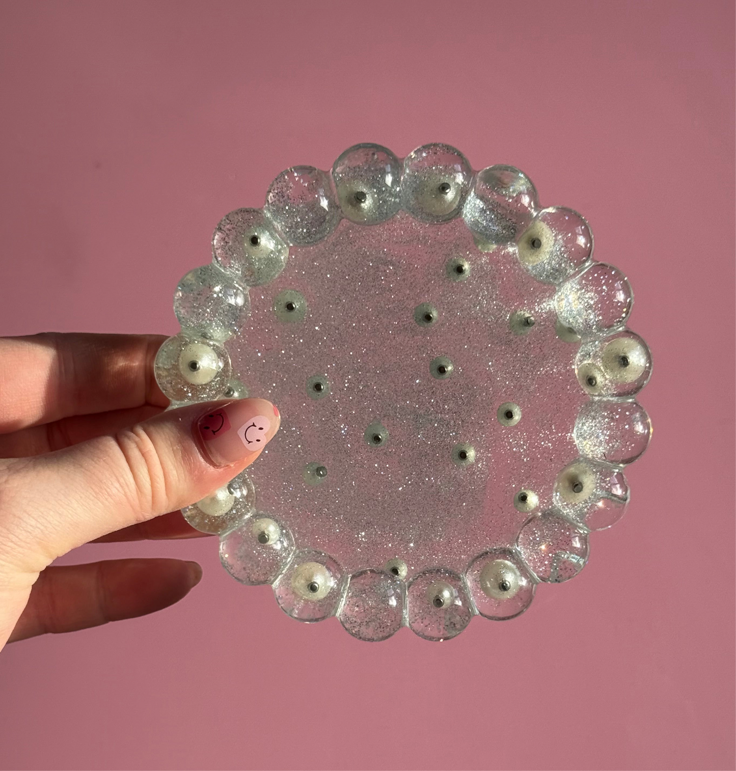 Sequin Scrap Trinket Trays