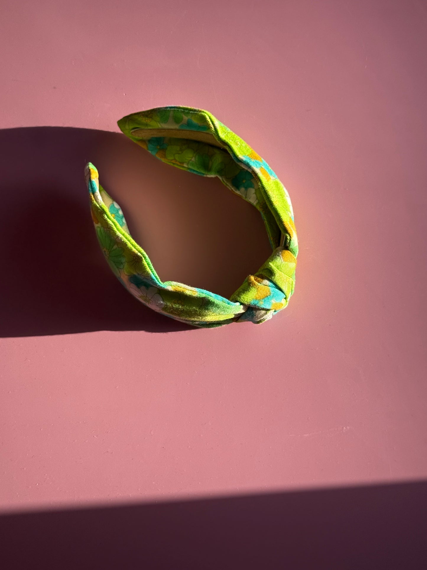 Vintage Floral Fabric Knot Headband