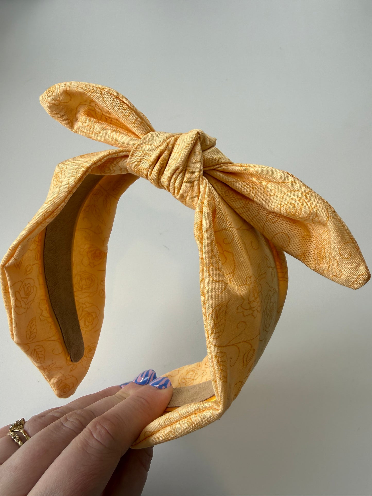 Boho Bow Headband – Yellow Rose