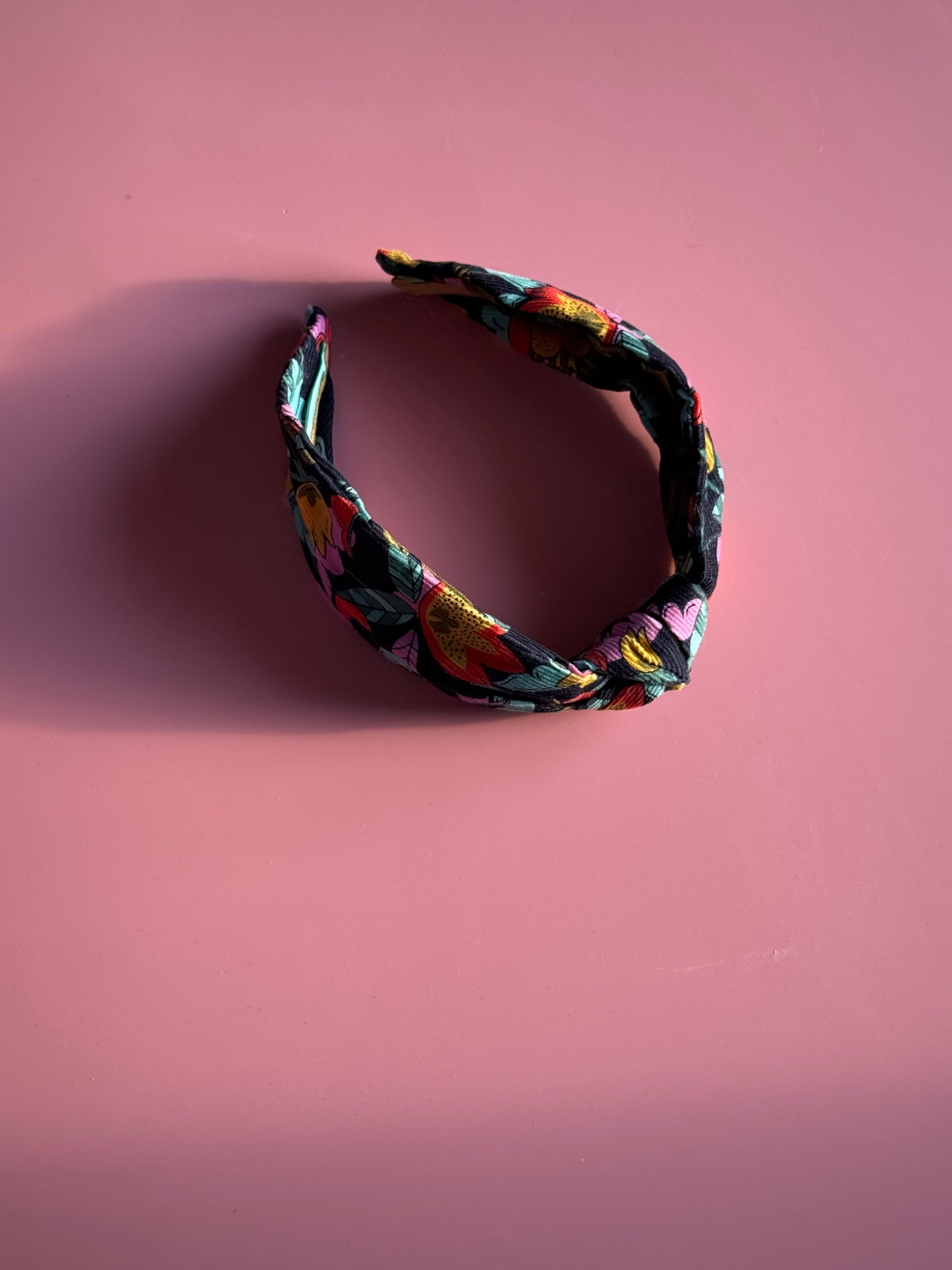 Floral Cord Fabric Knot Headband
