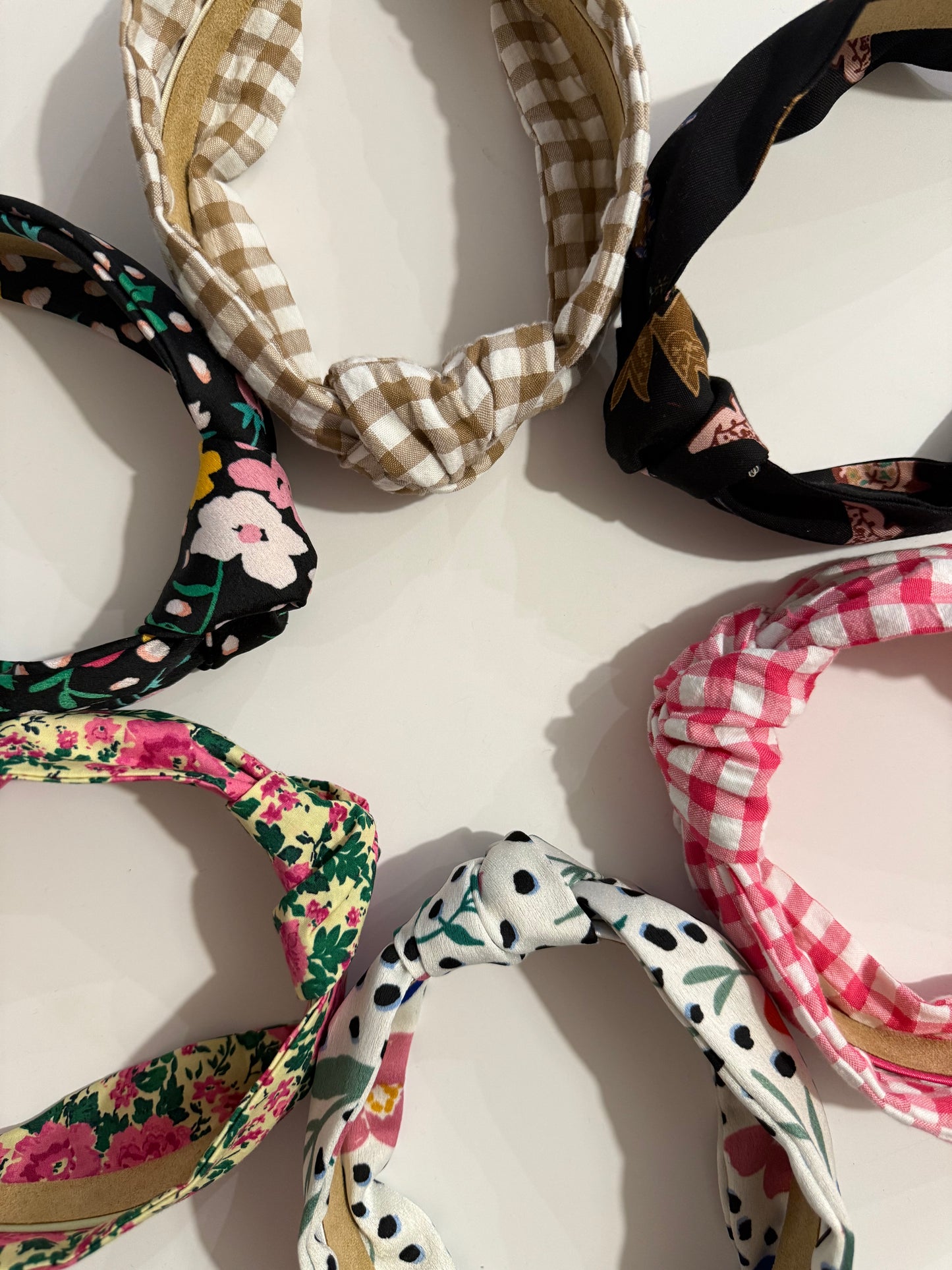 Boho Upcycled Knotted Headband – Cowboy Boot