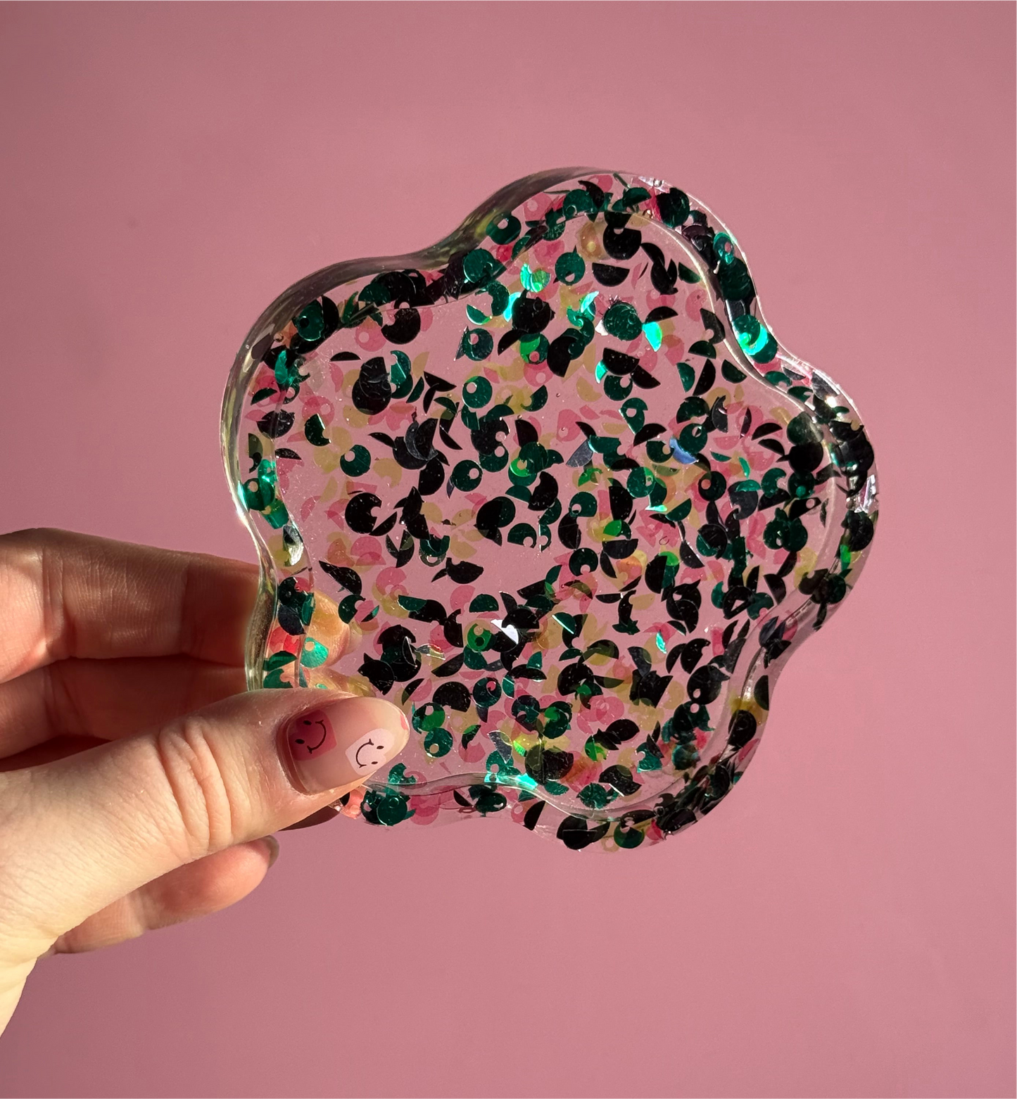 Sequin Scrap Trinket Trays