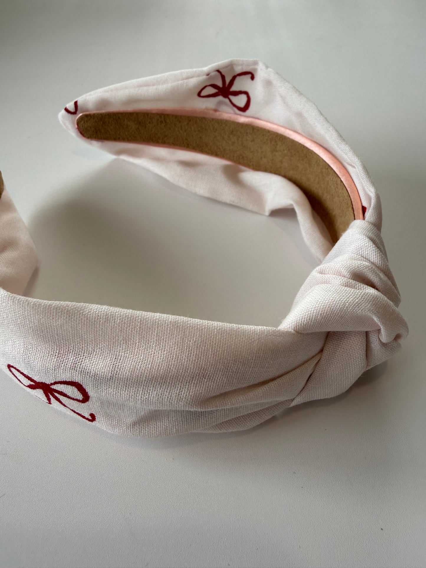Boho Knotted Headband – Bow Print