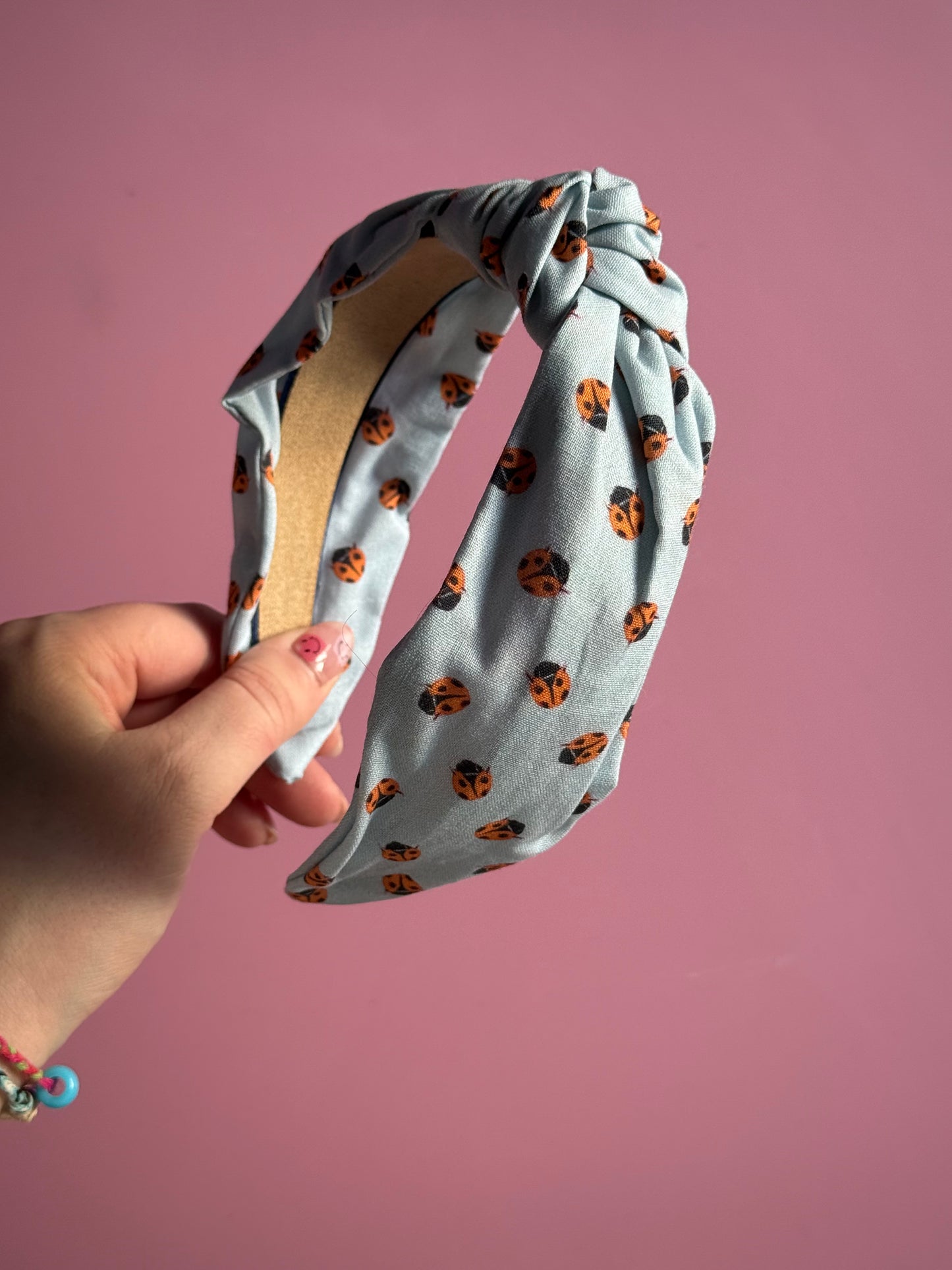 Ladybird Fabric Knot Headband
