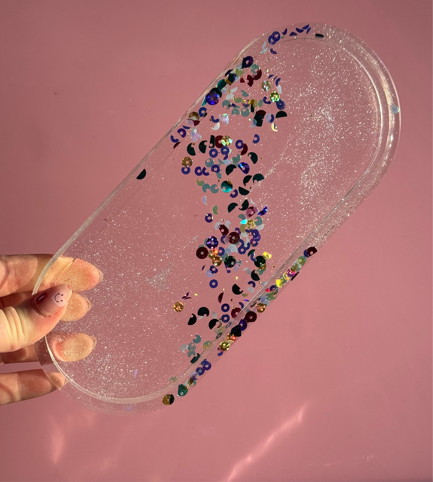 Sequin Scrap Trinket Trays