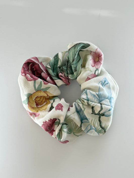 Boho Upcycled Hair Scrunchie – Handmade & One of a Kind