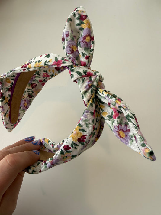 Boho Bow Headband – Multi Floral