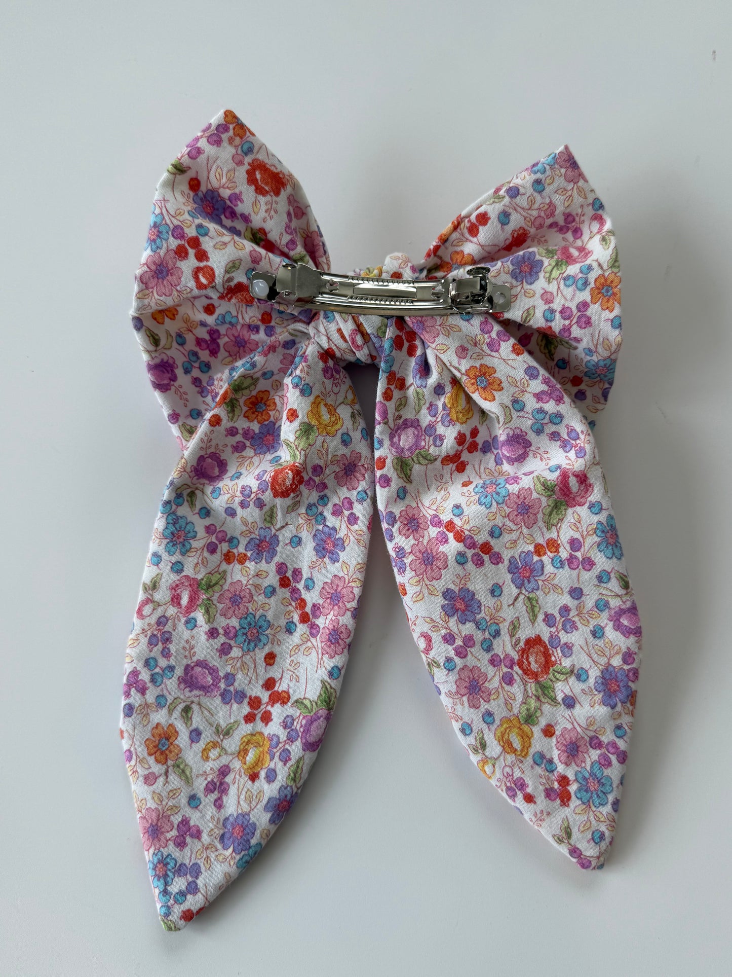 Ditsy Floral Hair Bow Clip – Handmade