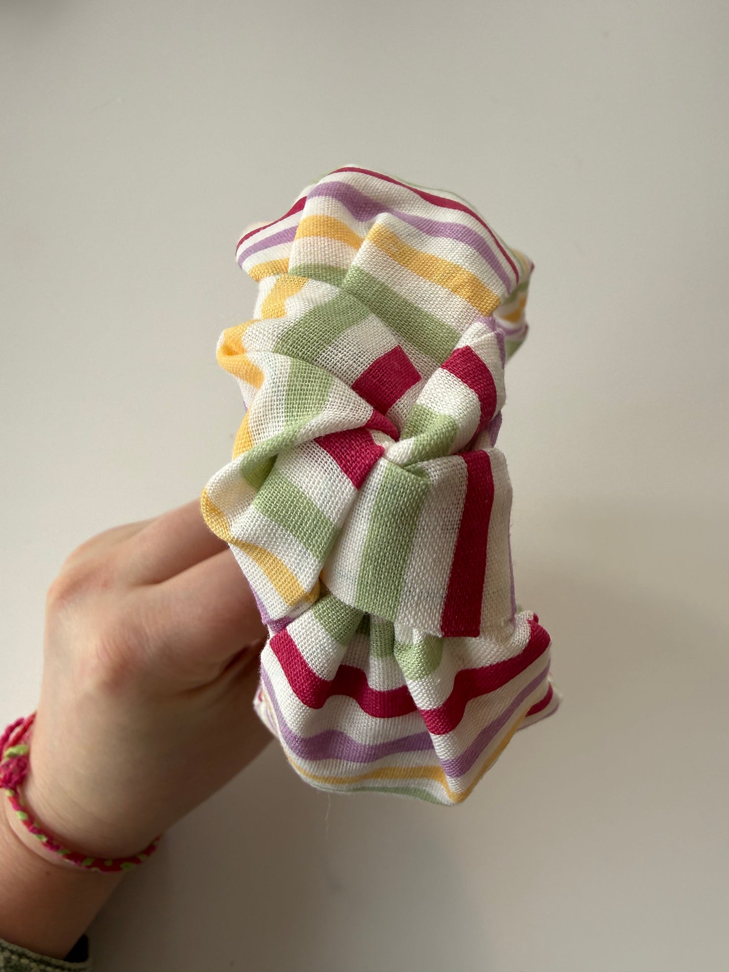 Boho Knotted Headband – Multi Stripe