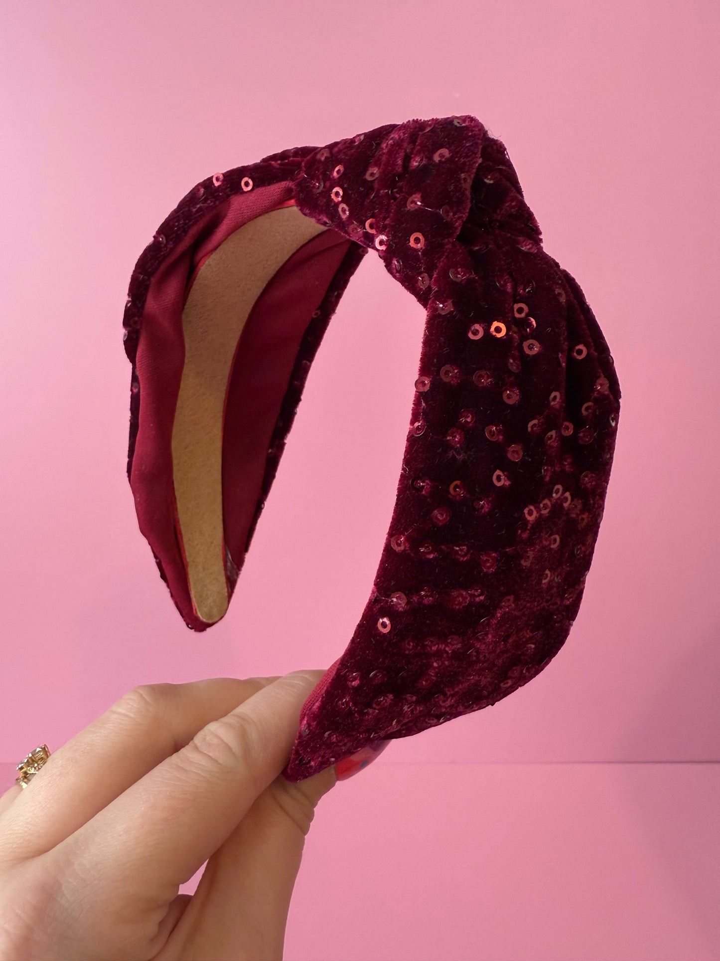 Autumn Velvet Knot Headband