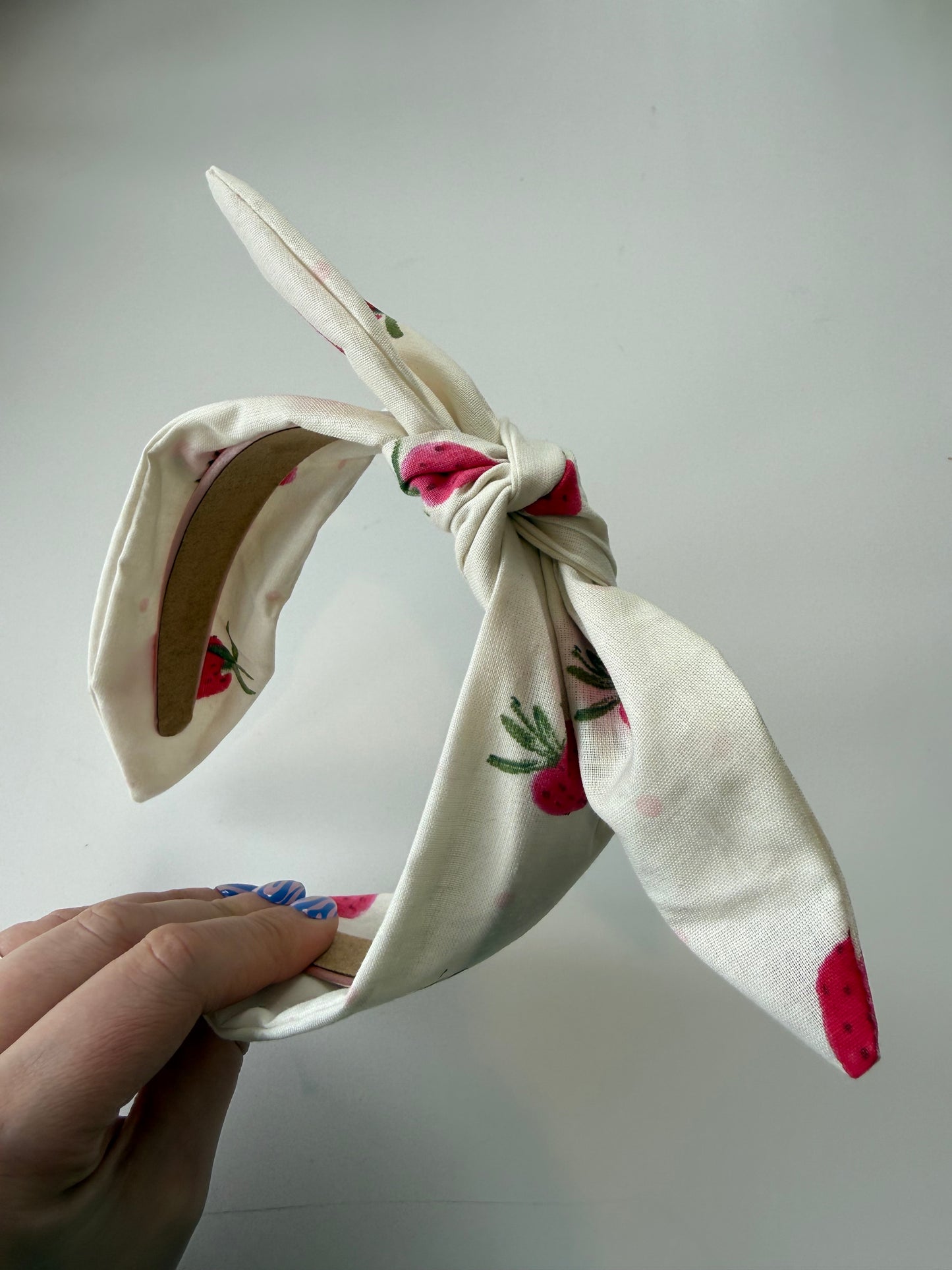 Boho Bow Headband – Strawberry