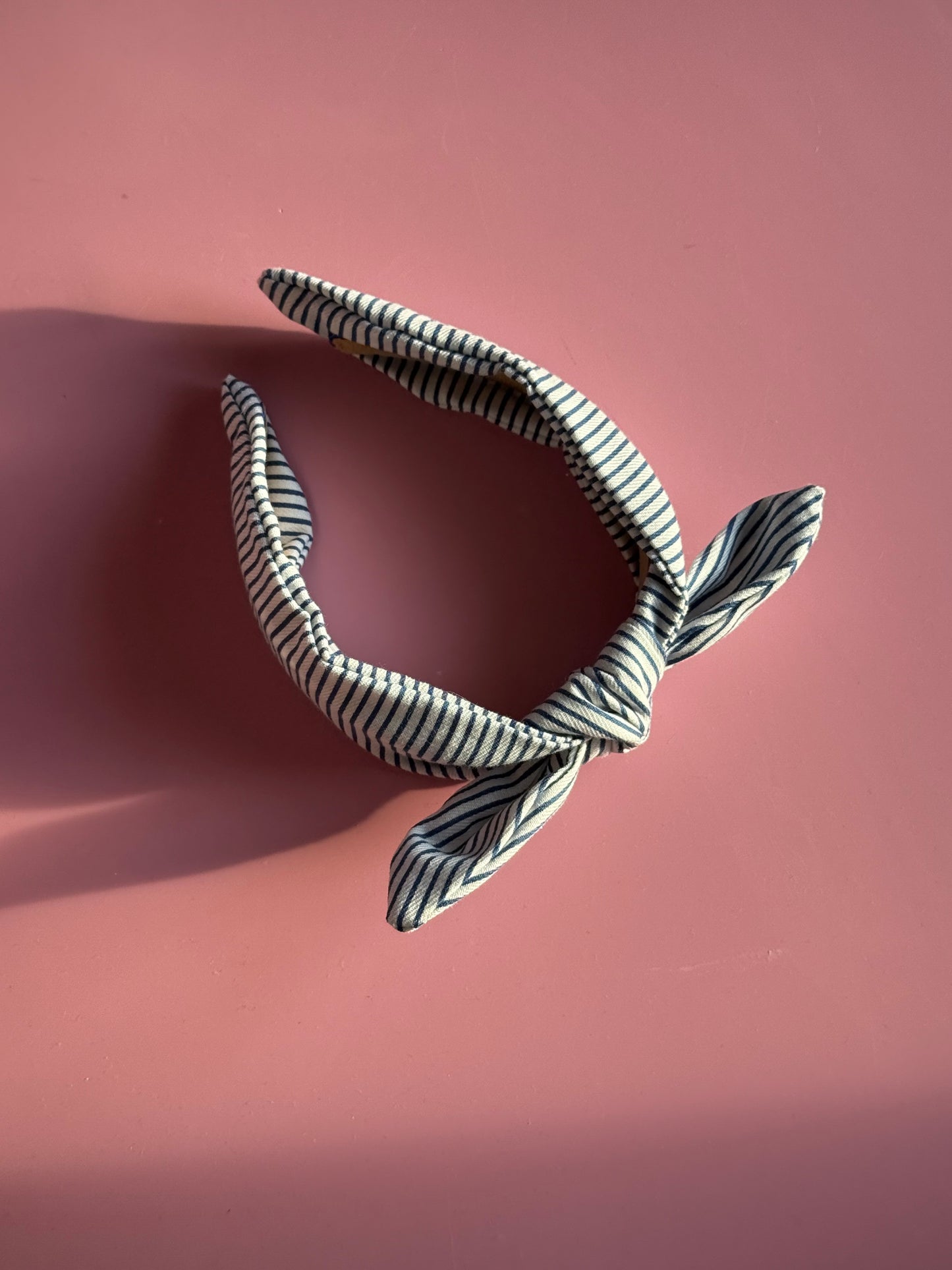 Stripe Fabric Bow Headband