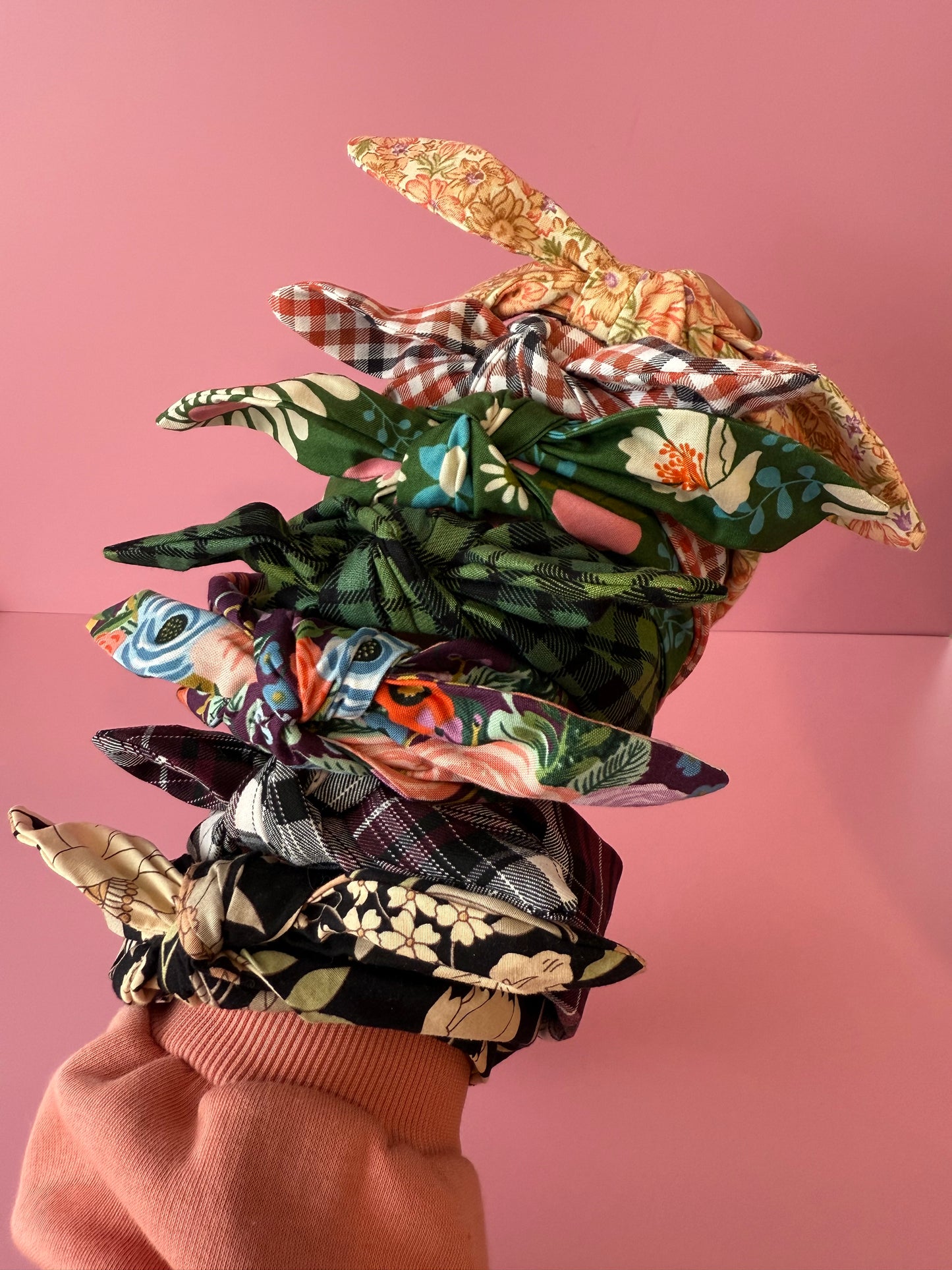 Autumn Fabric Bow Headband