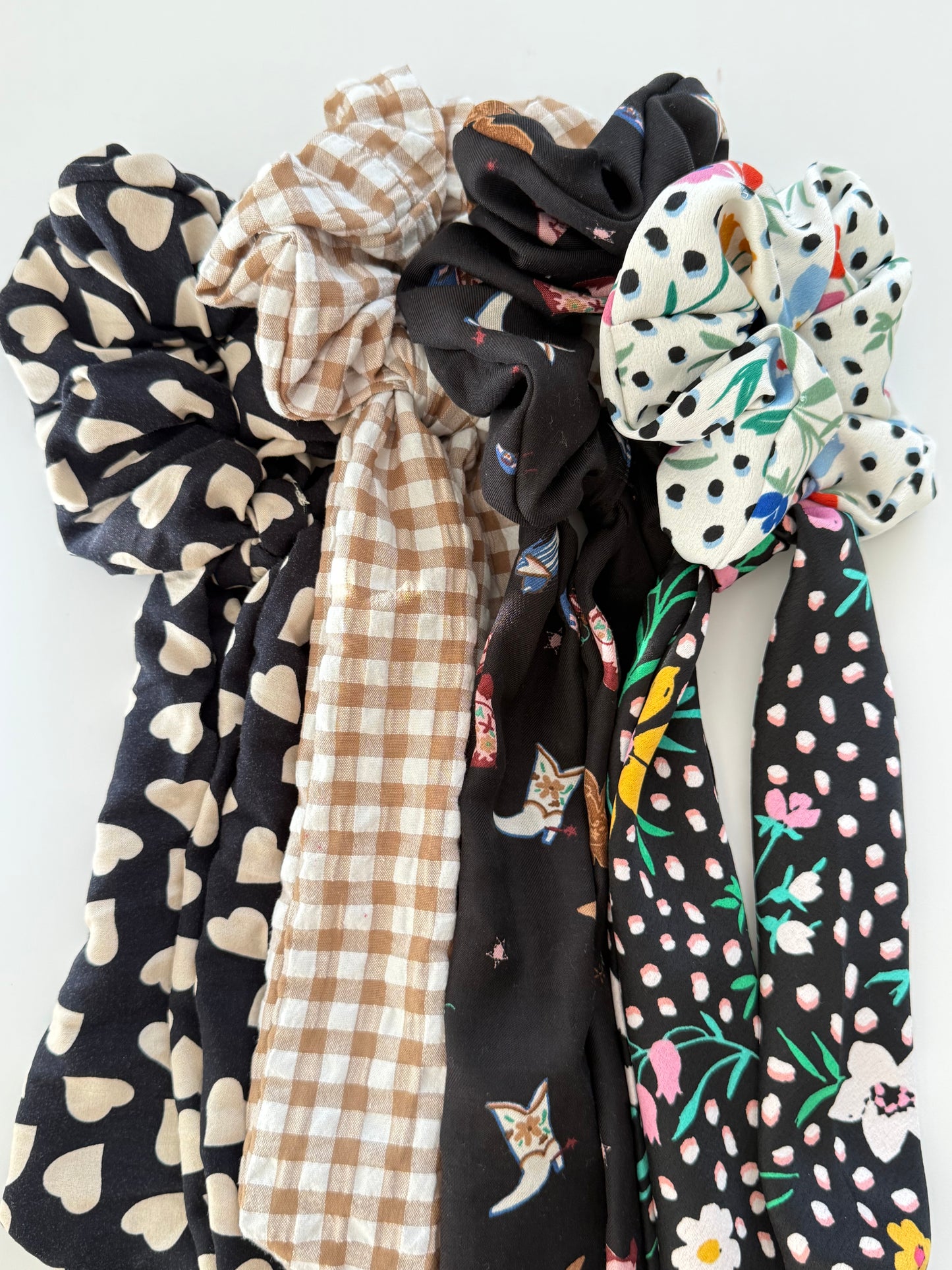 Upcycled Cowboy Boots Scarf Scrunchie – Handmade & One of a Kind