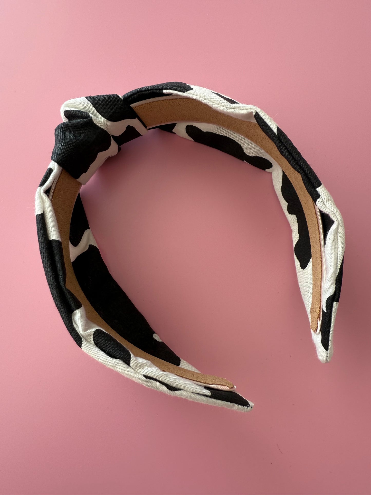 Cow Print Fabric Knot Headband